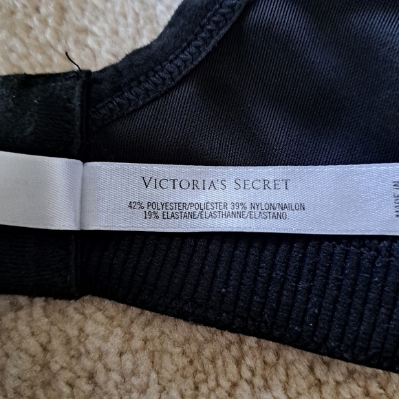 Victoria' Secret Sports Bra 36DD Grey Black Bra Activewear Strappy Gym VSX - Picture 13 of 15